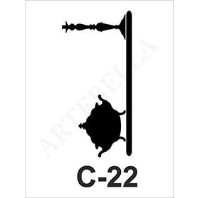 Artebella C-22 15X20 cm Stencil