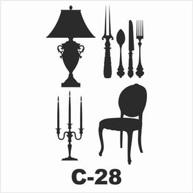 Artebella C-28 15X20 cm Stencil