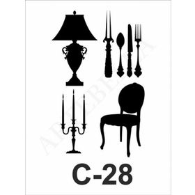 Artebella C-28 15X20 cm Stencil