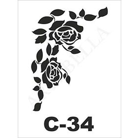 Artebella C-34 15X20 cm Stencil