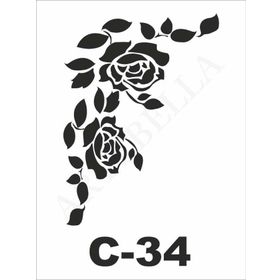Artebella C-34 15X20 cm Stencil