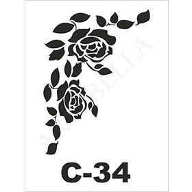 Artebella C-34 15X20 cm Stencil