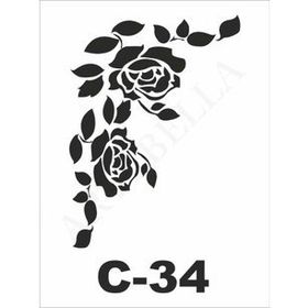 Artebella C-34 15X20 cm Stencil