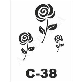 Artebella C-38 15X20 cm Stencil