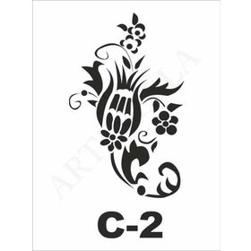 Artebella C-4 2 15X20 cm Stencil