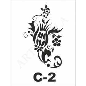 Artebella C-4 2 15X20 cm Stencil