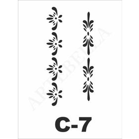 Artebella C-7 15X20 cm Stencil