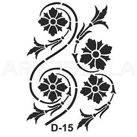 Artebella D-15 20X30 cm Stencil