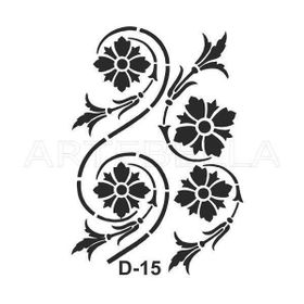 Artebella D-15 20X30 cm Stencil