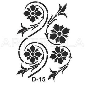 Artebella D-15 20X30 cm Stencil