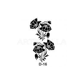 Artebella D-16 20X30 cm Stencil