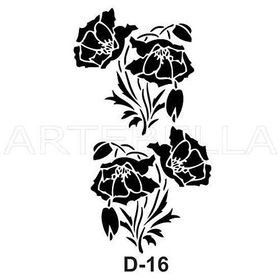 Artebella D-16 20X30 cm Stencil