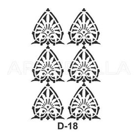 Artebella D-18 20X30 cm Stencil
