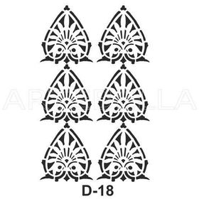 Artebella D-18 20X30 cm Stencil