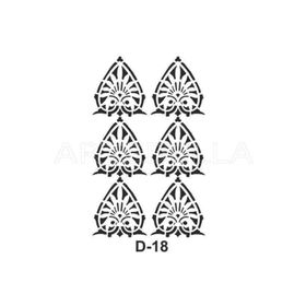 Artebella D-18 20X30 cm Stencil