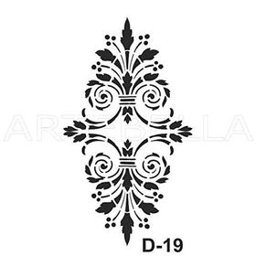 Artebella D-19 20X30 cm Stencil