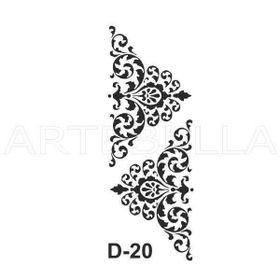 Artebella D-20 20X30 cm Stencil