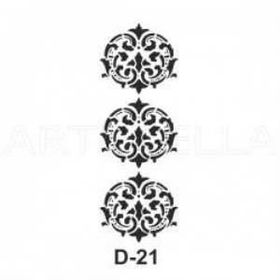 Artebella D-21 20X30 cm Stencil