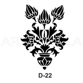 Artebella D-22 20X30 cm Stencil
