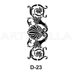 Artebella D-23 20X30 cm Stencil