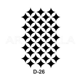 Artebella D-26 20X30 cm Stencil