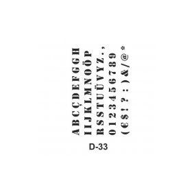 Artebella D-33 20X30 cm Stencil