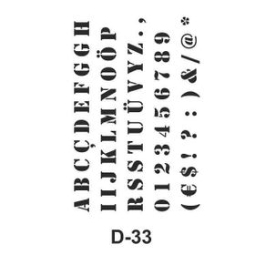 Artebella D-33 20X30 cm Stencil