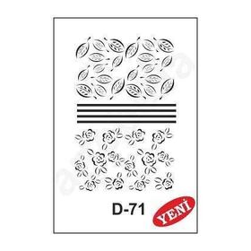 Artebella D-71 20X30 cm Stencil