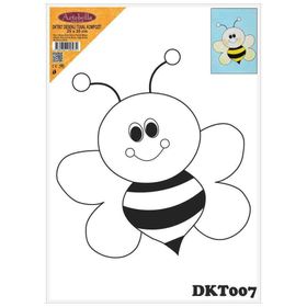 Artebella DKT007 25x35 cm Desenli Tuval Kompozit Boyama