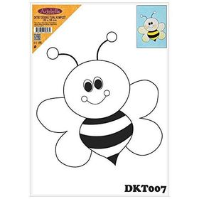 Artebella DKT007 25x35 cm Desenli Tuval Kompozit Boyama