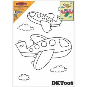 Artebella DKT008 25x35 cm Desenli Tuval Kompozit Boyama
