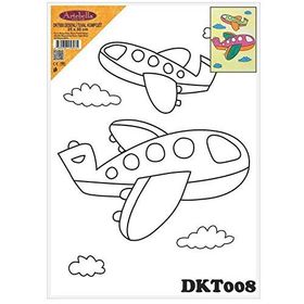 Artebella DKT008 25x35 cm Desenli Tuval Kompozit Boyama