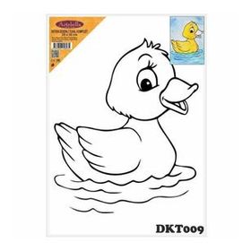Artebella DKT009 25x35 cm Desenli Tuval Kompozit Boyama