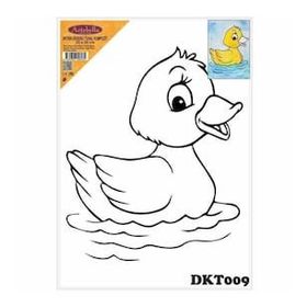 Artebella DKT009 25x35 cm Desenli Tuval Kompozit Boyama
