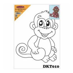 Artebella DKT010 25x35 cm Desenli Tuval Kompozit Boyama