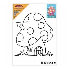 Artebella DKT011 25x35 cm Desenli Tuval Kompozit Boyama