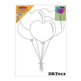 Artebella DKT012 25x35 cm Desenli Tuval Kompozit Boyama