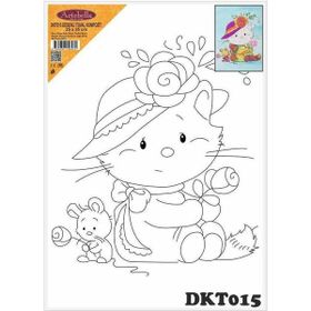 Artebella DKT015 25x35 cm Desenli Tuval Kompozit Boyama