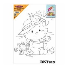 Artebella DKT015 25x35 cm Desenli Tuval Kompozit Boyama