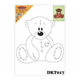 Artebella DKT017 25x35 cm Desenli Tuval Kompozit Boyama