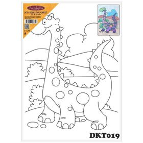 Artebella DKT019 25x35 cm Desenli Tuval Kompozit Boyama