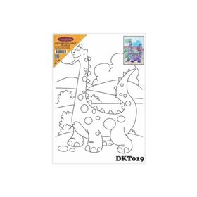 Artebella DKT019 25x35 cm Desenli Tuval Kompozit Boyama