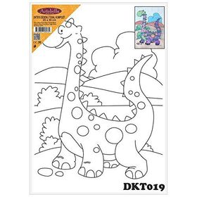 Artebella DKT019 25x35 cm Desenli Tuval Kompozit Boyama