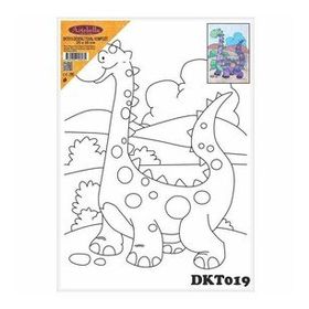 Artebella DKT019 25x35 cm Desenli Tuval Kompozit Boyama