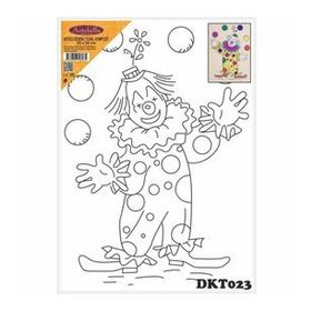 Artebella DKT023 25x35 cm Desenli Tuval Kompozit Boyama