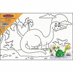 Artebella DKT051 20x30 cm Desenli Tuval Kompozit Boyama