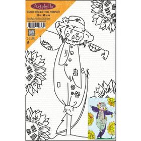 Artebella DKT053 20x30 cm Desenli Tuval Kompozit Boyama