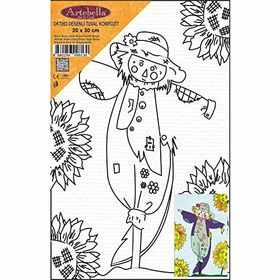 Artebella DKT053 20x30 cm Desenli Tuval Kompozit Boyama