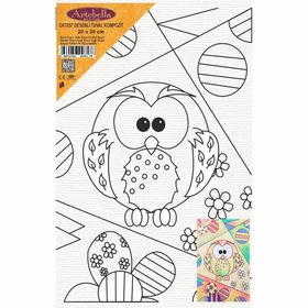 Artebella DKT057 20x30 cm Desenli Tuval Kompozit Boyama