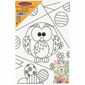 Artebella DKT057 20x30 cm Desenli Tuval Kompozit Boyama